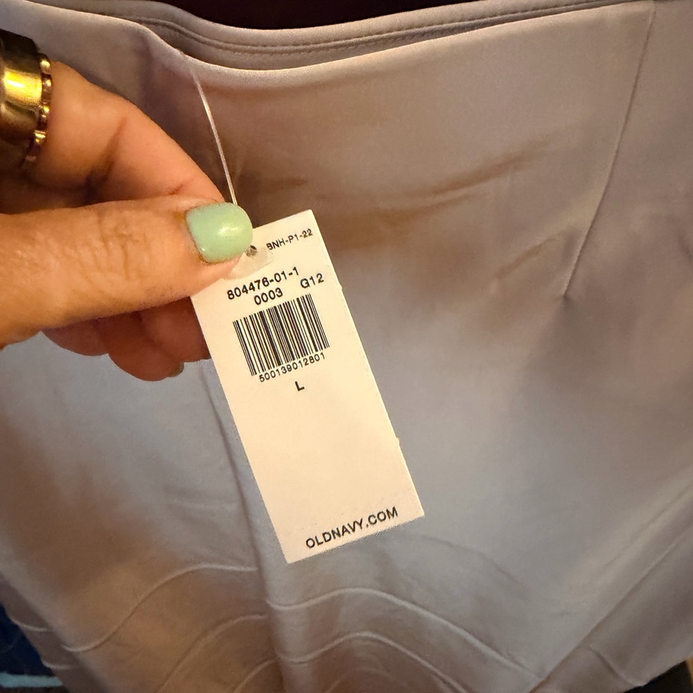 Old Navy Lavender- champagne, black and burgundy skirt